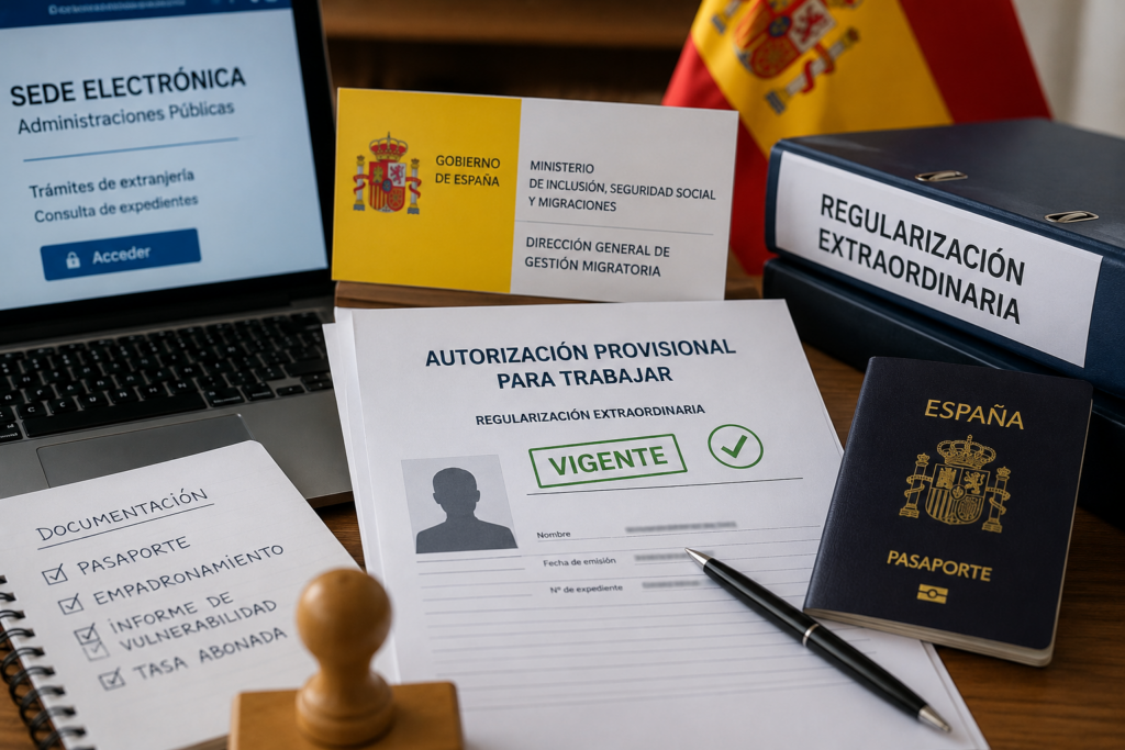 Longobardo Pérez | Permiso de Trabajo durante la regularización extraordinaria