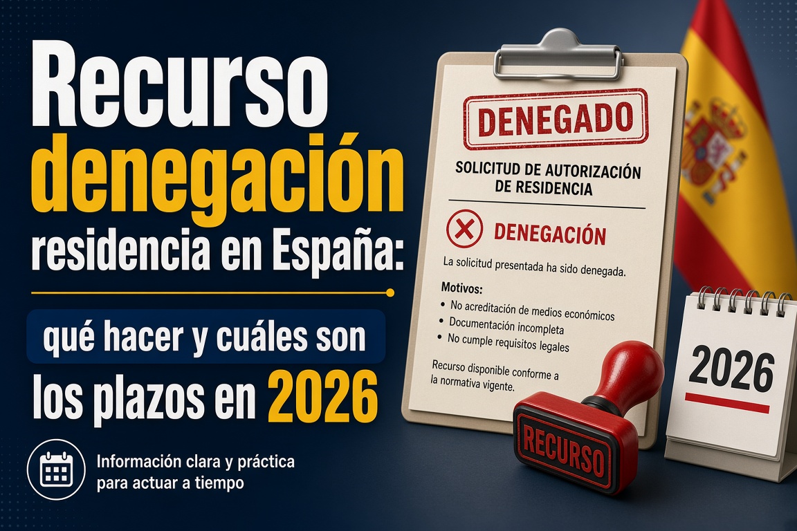 Longobardo Pérez | Recurso denegación residencia en España: plazos y cómo recurrir