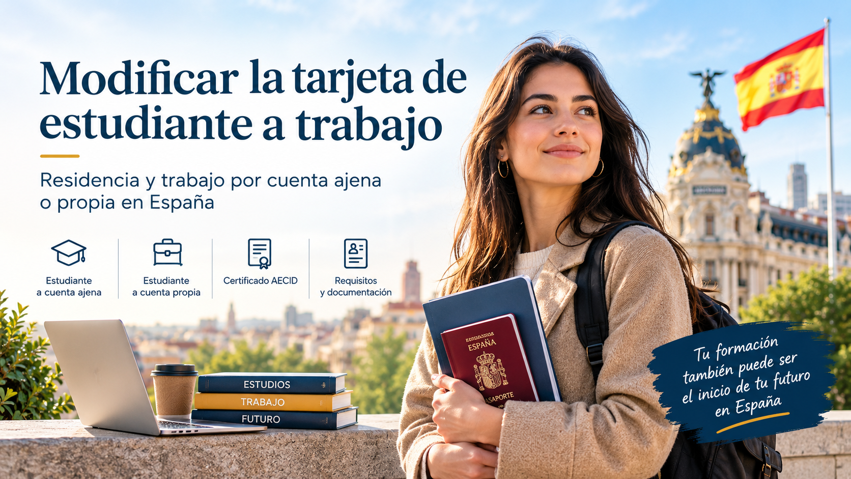 Longobardo Pérez | Modificar la tarjeta de estudiante a trabajo en España